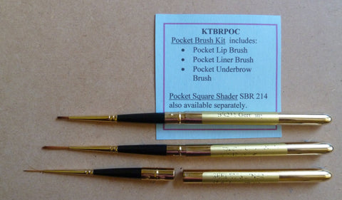 Pocket Brush Kit (KTBRPOC) - 3 Brushes